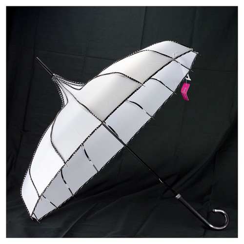 White pagoda brolly - white,