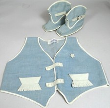 Vtg Baby Outfit 3Pc Cowboy