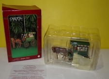 Vintage New Carlton Cards Simpler Times Horse and Carriage Christmas Ornament