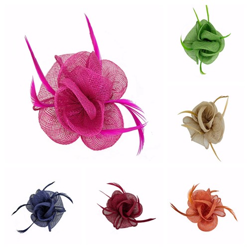 Small flower shaped sinamay - small,