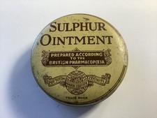 Vintage 'Sulphur Ointment Tin' British Pharmacopoeia