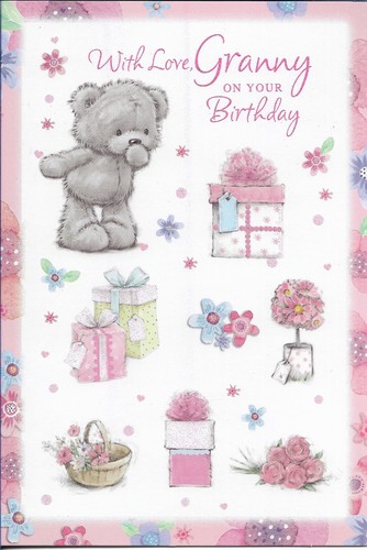 Granny happy birthday greeting - birthday,