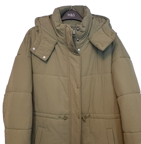 Ladies puffer coat green - ladies,