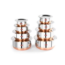 Set of 8 Stainless Steel