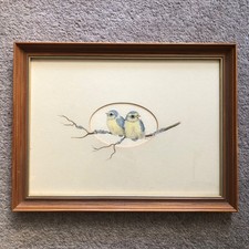 Vintage fledgling Bluetit