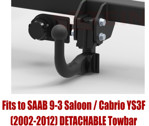 Detachable tow bar - bar, saab