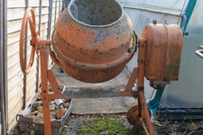 Vintage Rusty Cement Mixer 1980s working Restoration electric Pickup only