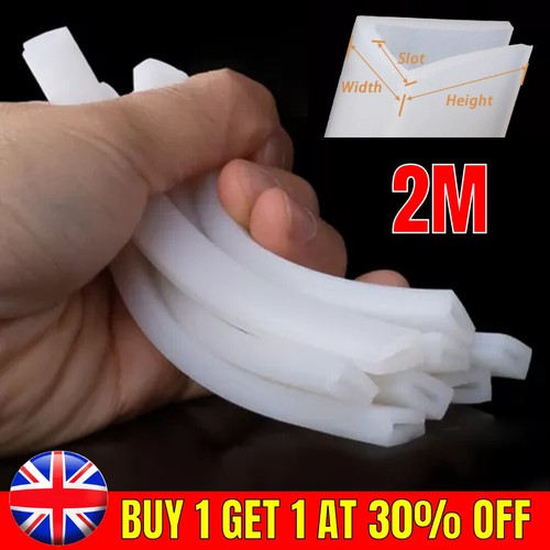 White rubber channel - u,