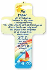Our Father Who Art In Heaven The Lords Prayer Wooden Cross Children's Gift