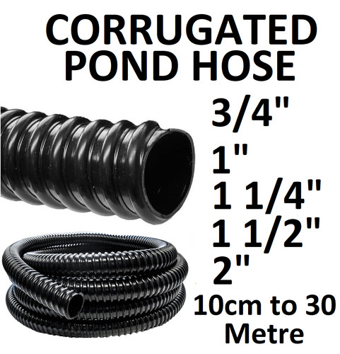 Black corrugated flexible - black,