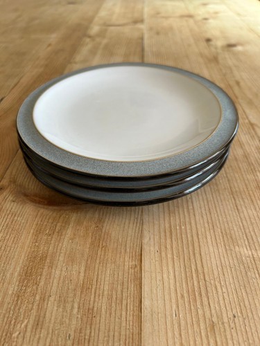 Denby jet grey side - grey, plates