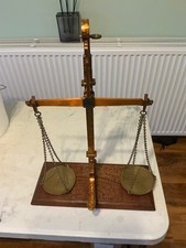 ANTIQUE  BRASS BEAM SCALES