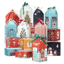 DIY Christmas Advent Calendar Boxes to Fill, 25 Numbered Empty Advent Calendar
