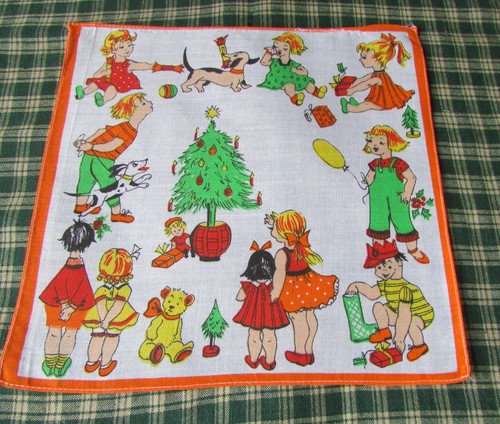 Vintage retro handkerchief - retro,