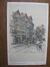 Irelands Mansions, Shrewsbury, Shropshire - Artistic by Marjorie C Bates p/m1935