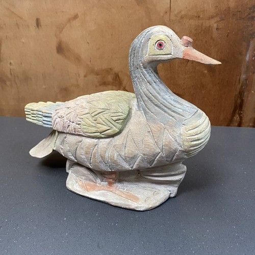 Vintage folk art hand carved - ,