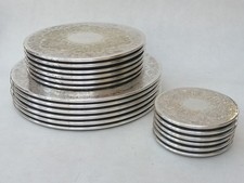 Vintage Barker Ellis Harrods Silver Plated Placemats & Coasters Set 18 Piece