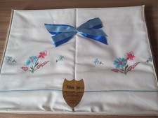 Vintage  Embroidered  Pink &