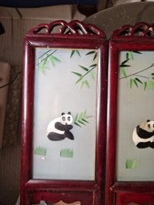 19x12” Chinese Glass Four