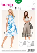 BURDA 6766 SKIRTS Misses