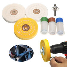 7PCS Metal Cleaning Polishing Buffing Wheel & Compound Polish Kit for Drill