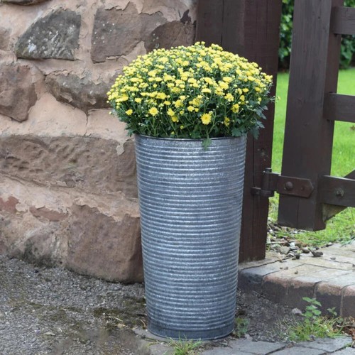 Tall ribbed galvanised - ribbed, steel