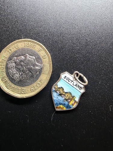 Vintage silver enamel - , scotland