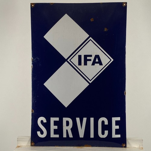 Ifa enamel sign - sign,