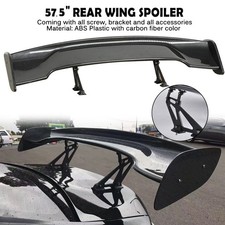 57" Carbon Fiber Adjustable GT-Style GT Rear Trunk Racing Spoiler Wing Universal