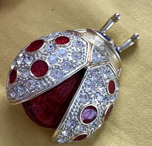 Vintage ladybird brooch red - vintage,
