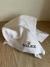 Rolex Napkin / Serviette - White w/ Embroidered Crown - VIP Rolex Dinner Event