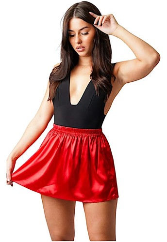 Flirty satin rara mini skirt - rara,
