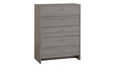 Seville 5 Drawer Chest - Grey