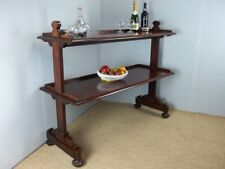 Antique Gillows mahogany dumb waiter buffet serving butlers trolley tray etagere