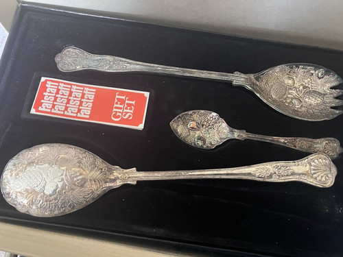 Silver plated server set - plated,