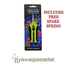 TROJAN BUD TRIMMING SCISSORS STRAIGHT BLADE HYDROPONICS - SPRUNG EASY SNIP