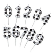 Football Birthday Candle Sports Party Cake Topper Smokeless Decoration x1