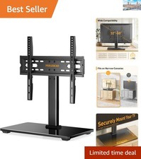Elegant TV Stand with Tempered