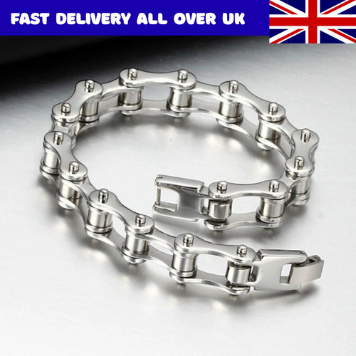 Punk stainless steel bracelet - steel,