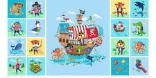 Pirate Quilt Quilting Panel