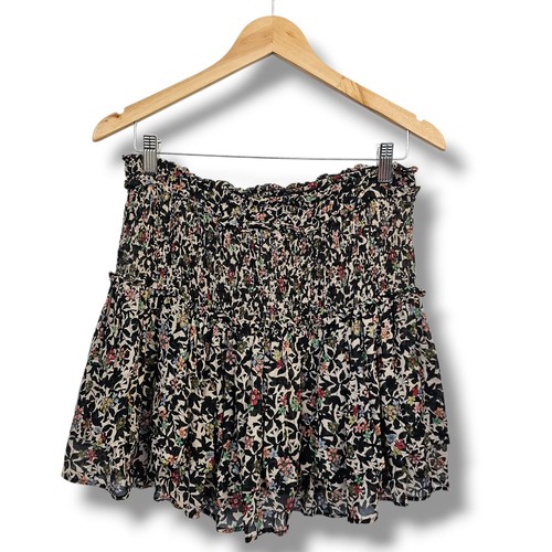 Zara dark floral mini skirt - zara, l