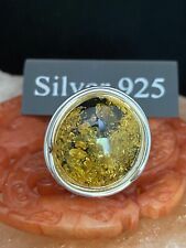 Solid Silver And Genuine Amber
