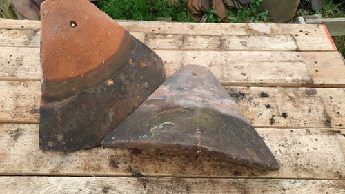 Reclaimed bonnet hip tiles - bonnet,
