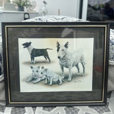 Bull terrier vintage style - bull, dog