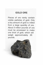 Gold Ore Specimen raw Quartz