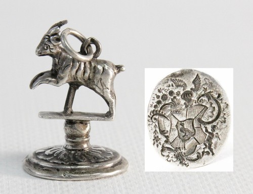 Antique fob wax seal - fob,