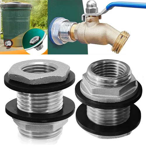2pack stainless steel bulkhead - stainless,
