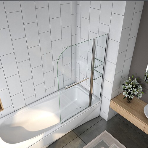 Bath screen shower - bath, tempered