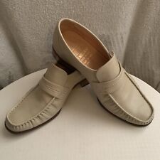 Ladies moccasins Leather Shoes By”GRENSON” size 7uk(Clapham)ivory(unisex)
