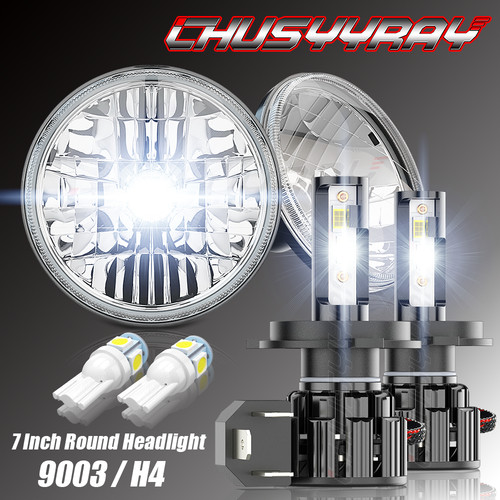 Pair 7inch round led - round,